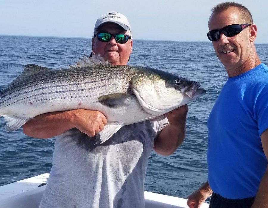 Fishing for Striped Bass, Blues, Cod, Flounder, Black Fish 3 charter boats in narragansett ri-084
